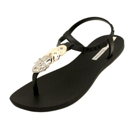 Flip-flops med Ipanema dekoration 83182 sort 23526 sølv gylden
