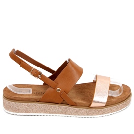 Maiden Camel damesandaler brun