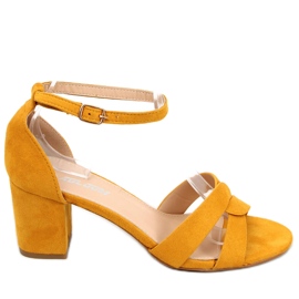 Moly Yellow højhælede sandaler gul