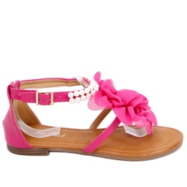 Sandaler med Debby Fushia perler lyserød