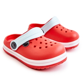Komfortable børnetøfler Crocs Red Colly rød