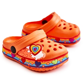 Børnehjemmesko Skum Crocs Orange Charie