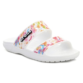 Crocs Classic Tie Dye Graphic Sandal W 207283-928 flerfarvet