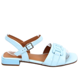Iona L.BLÅ lavhælede sandaler