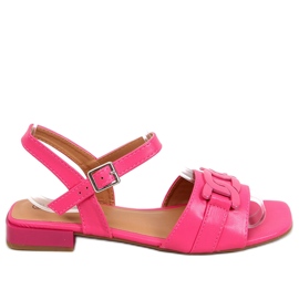 Iona Fushia sandaler med lav hæl lyserød