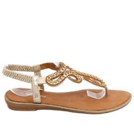 Rush Gold flip-flops gylden