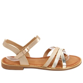 Celia Gold damesandaler gylden