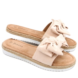 Espadriller med Viola Beige sløjfe