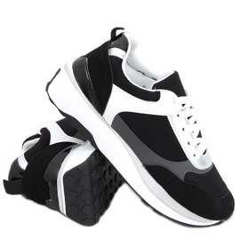 Saola sorte sneakers hvid grå