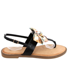 Flip-flops med sløjfe Odette Black sort