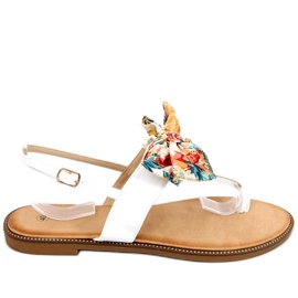 Flip-flops med sløjfe Odette White hvid
