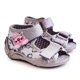 BEFADO S.A. Sandaler Hjemmesko Befado Velcro Cats 242P102 Grå