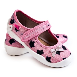 BEFADO S.A. Børneballerina hjemmesko Befado med sløjfe 114X480 Pink lyserød
