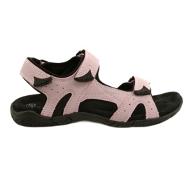 American Club HL53 / 22 sandaler med en Lt.lilla læderindsats violet lyserød