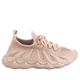 Band Khaki strømpe sportssko beige