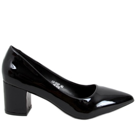 Lavhælede pumps Zelia Black sort