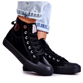 Høje sneakers til kvinder Cross Jeans JJ2R4055C Sort