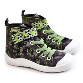 BEFADO S.A. Høje børnesneakers Fodbold Befado 268X070 Grå-Grøn