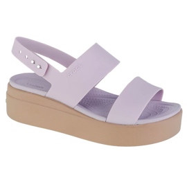 Crocs Brooklyn Low Wedge Sandaler 206453-5PV lilla
