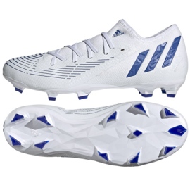 Adidas Predator Edge.3 L Fg M GW2279 fodboldstøvler hvid hvid