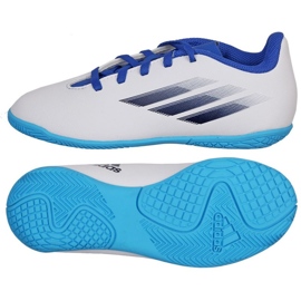 Adidas X Speedflow.4 In Jr GW7527 fodboldstøvler hvid hvid
