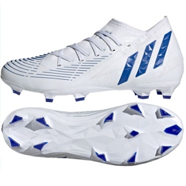 Adidas Predator Edge.3 Fg M GW2273 fodboldstøvler hvid hvid