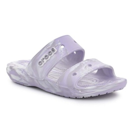 Crocs klassisk marmoreret sandal 207701-5PT flip-flops hvid