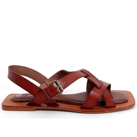 Isang Brune romerske sandaler