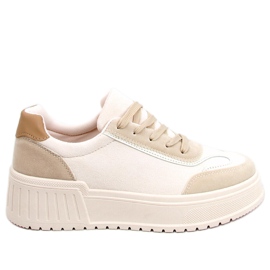 Højsålede sneakers fra Santi Beige