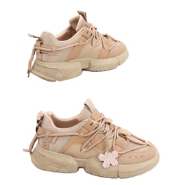 Zeny Khaki trænere beige