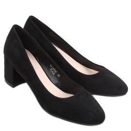 Pumps lave hæle Phoebe Black sort