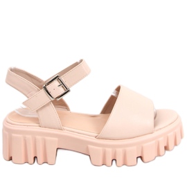 Dianne Beige højsålede sandaler