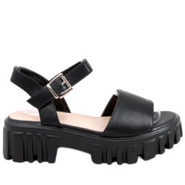 Dianne Black højsålede sandaler sort