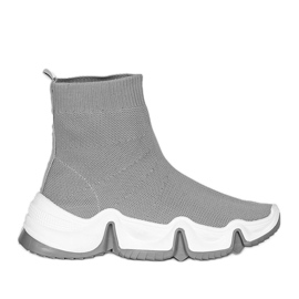 Grå high-top sneakers fra Barnett