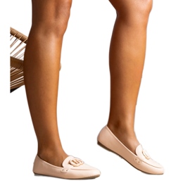 Beige Eleena loafers til kvinder