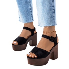 Sorte Duncan Platform Sandaler