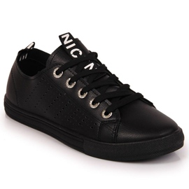Sneakers med øko læder Filippo W PAW221B sort
