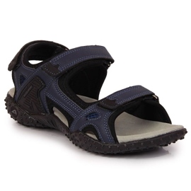American Club W AM887B marineblå velcro sportssandaler