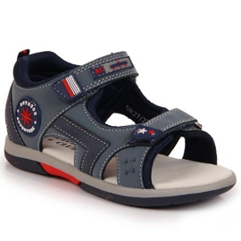 Velcro-sandaler American Club Jr AM891B marineblå
