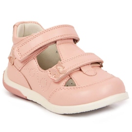 Velcro sko gennembrudt American Club Jr AM892B pink lyserød