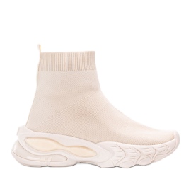 Beige Woodson ankelsneakers