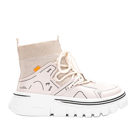 Beige ankelhøje Toler sneakers