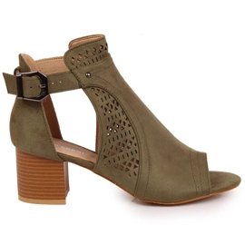 Gennembrudte sandaler T.Sokolski W SCA159B khaki