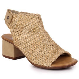 Lukkede sandaler Rieker M RKR538 beige flerfarvet