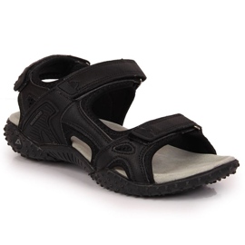 Velcro sandaler American Club W AM887A sorte
