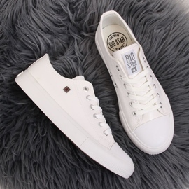 Hvide sneakers, øko læder Big Star V274869