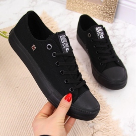 Black Big Star AA274009 low-top sneakers sort