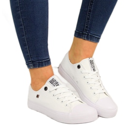 Hvide sneakers lave Big Star AA274010