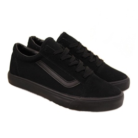 Atletico sorte lave sneakers i tekstil