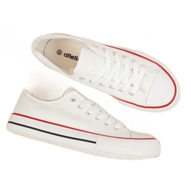 Atletico hvide lave sneakers